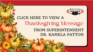 Click here to view a Thanksgiving Message from Dr. Patton